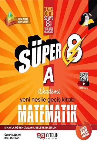 Süper 8 Matematik A Yeni Nesile Geçiş Kitabı - 1