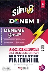 Süper 8. Sınıf Matematik 1. Dönem 8`li Deneme Sınavı - 1