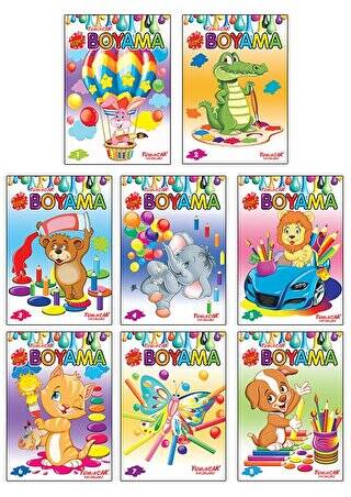 Süper Boyama 8 Kitap Takım - 1