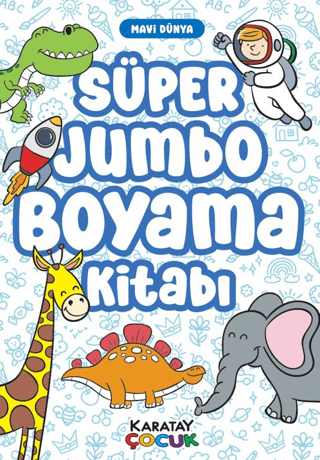 Süper Jumbo Boyama Kitabı - Mavi Dünya - 1