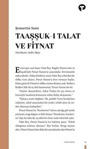 Taaşşuk-ı Talat ve Fitnat - 1