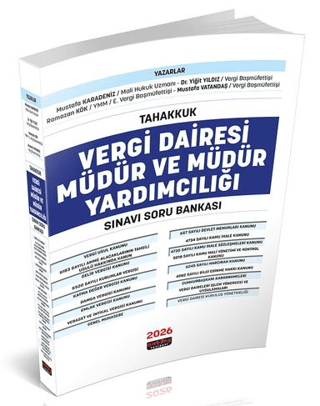 Tahakkuk Vergi Dairesi Müdür ve Müdür Yardımcılığı Sınavı Soru Bankası - 1