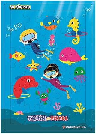 Tahin İle Pekmez Su Dünyası 30`lu Yapboz - 1