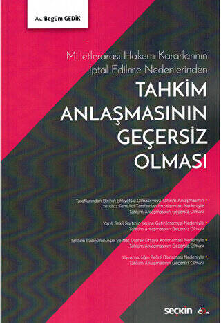 Tahkim Anlaşmasının Geçersiz Olması - 1