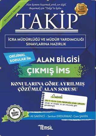 Takip Çıkmış İcra Müdürlüğü Alan Bilgisi Çıkmış Soru Bankası - 1