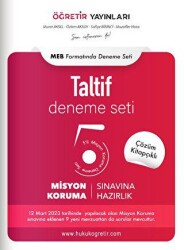 Taltif Misyon Koruma Sınavına Hazırlık Deneme Seti - 1