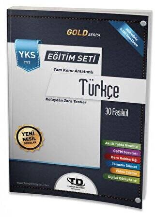 Tandem Akademi Gold Serisi Türkçe YKS TYT 30 Fasikül Eğitim Seti - 1