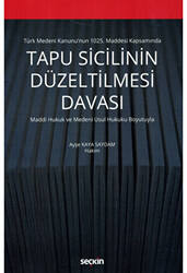 Tapu Sicilinin Düzeltilmesi Davası - 1