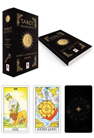 Tarot Klasik Deste, 78 Kart ve Anahtar Kitap - 1