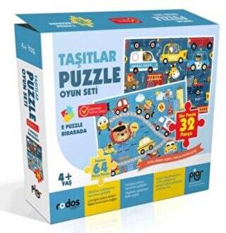 Taşıtlar Puzzle Oyun Seti - 1