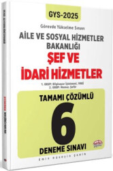 T.C. Aile Ve Sosyal Hizmetler Bakanlığı 2025 GYS Şef Ve İdari Hizmetler Tamamı Çözümlü 6 Deneme Sınavı - 1
