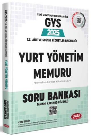 T.C. Aile ve Sosyal Hizmetler Bakanlığı Yurt Yönetim Memuru GYS Soru Bankası Karekod Çözümlü - 1