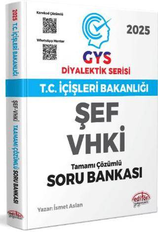 T.C. İçişleri Bakanlığı ŞEF-VHKİ GYS Diyalektik Serisi Karekod Çözümlü Soru Bankası - 1