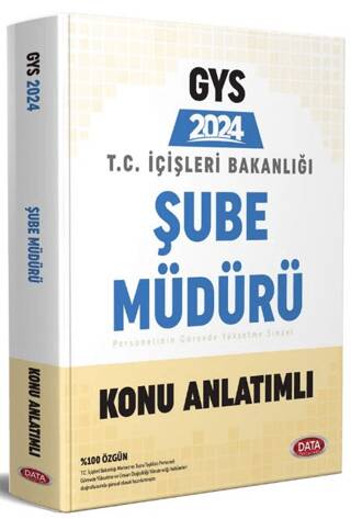 T.C. İçişleri Bakanlığı Şube Müdür GYS Konu Anlatımlı - 1