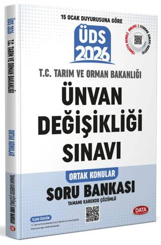 T.C. Tarım ve Orman Bakanlığı Unvan Değişikliği Sınavı Ortak Konular Soru Bankası - 1