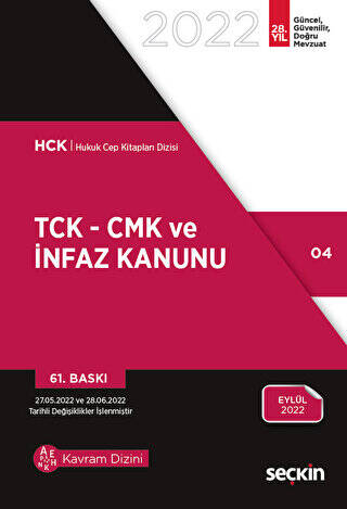TCK - CMK ve İnfaz Kanunu - 1