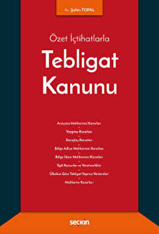 Tebligat Kanunu - 1