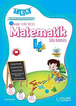 Tek 4.Sınıf Tamamı Yeni Nesil Matematik Soru Bankası - 1