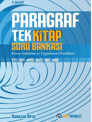 Tek Kitap Paragraf Soru Bankası- TYT- AYT – KPSS - ALES – DGS - MSÜ - 1
