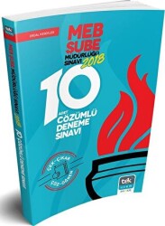 Tek Uzem Milli Eğitim Bakanlığı Şube Müdürlüğü 10 Çözümlü Deneme Sınavı - Tek Uzem Yayınları