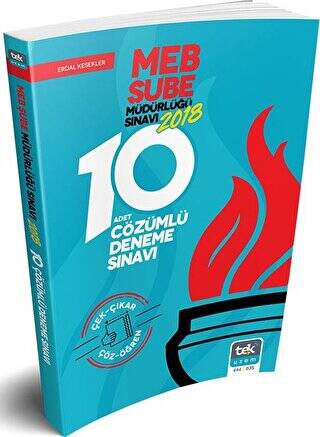 Tek Uzem Milli Eğitim Bakanlığı Şube Müdürlüğü 10 Çözümlü Deneme Sınavı - 1