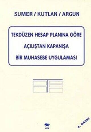 Tekdüzen Hesap Planına Göre Açılıştan Kapanışa Bir Muhasebe Uygulaması - 1