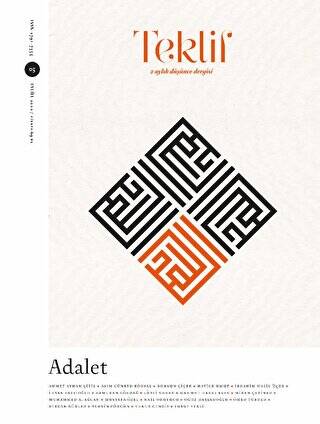 Teklif 2 Aylık Düşünce Dergisi Sayı: 5 Eylül 2022 - 1