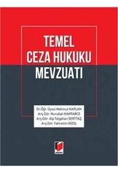 Temel Ceza Hukuku Mevzuatı - 1
