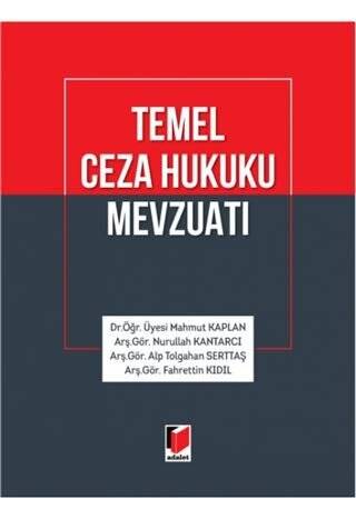 Temel Ceza Hukuku Mevzuatı - 1