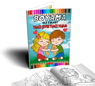 Temiz Çevre Temiz Yaşam Boyama Kitabı 4+Yaş - 1