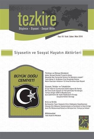 Tezkire Dergisi Sayı: 55 Ocak-Şubat-Mart 2016 - 1