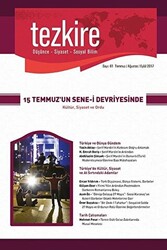 Tezkire Dergisi Sayı: 61 Temmuz - Ağustos - Eylül 2017 - Tezkire Dergisi