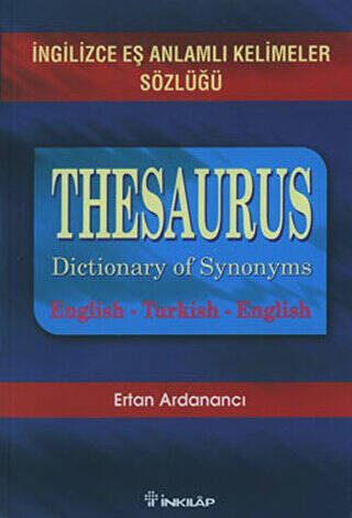 Thesaurus Dictionary Of Synonyms İngilizce Eş Anlamlı Kelimeler Sözlüğü - 1