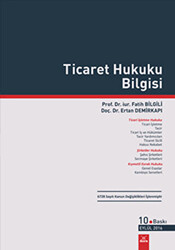 Ticaret Hukuku Bilgisi - Dora Basım Yayın