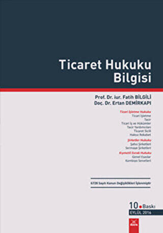 Ticaret Hukuku Bilgisi - 1