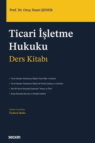 Ticari İşletme Hukuku-Ders Kitabı - 1