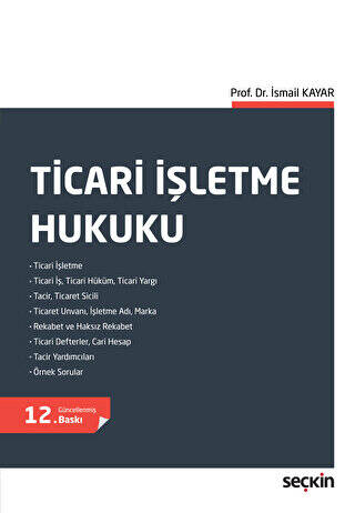 Ticari İşletme Hukuku - 1