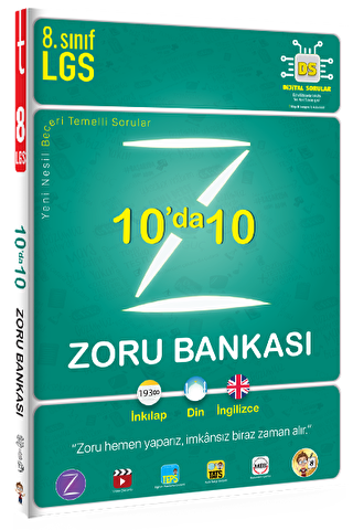 2021 8. Sınıf 10`da 10 Zoru Bankası - 1