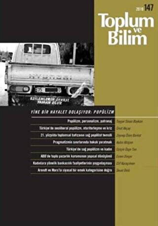 Toplum ve Bilim Dergisi Sayı: 147 - 1