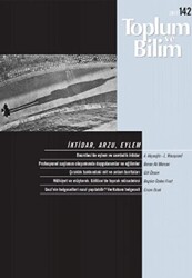 Toplum ve Bilim Sayı: 142 - İletişim Yayınevi
