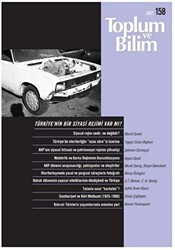 Toplum ve Bilim Sayı: 158 - İletişim Yayınevi