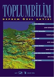 Toplumbilim Sayı: 21 Deprem Özel Sayısı - 1