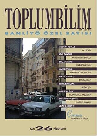 Toplumbilim Sayı 26 - Banliyö Özel Sayısı - 1