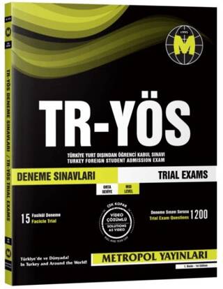 TR-YÖS Deneme Sınavları - 1