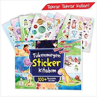 Tükenmeyen Sticker Kitabım 100+ Tekrar Tekrar Kullanılabilen Sticker - 1