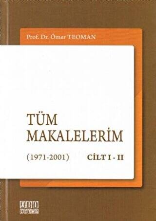 Tüm Makalelerim 1971-2001 Cilt 1-2 - 1