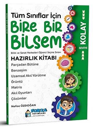 Tüm Sınıflar İçin Kolay Seviye Bire Bir Bilsem Hazırlık Kitabı - 1