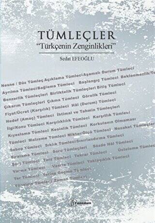 Tümleçler “Türkçenin Zenginlikleri” - 1