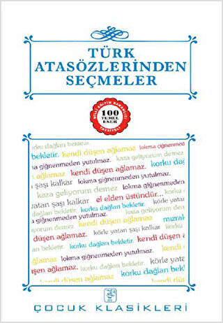 Türk Atasözlerinden Seçmeler - 1