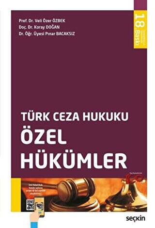Türk Ceza Hukuku Özel Hükümler - 1